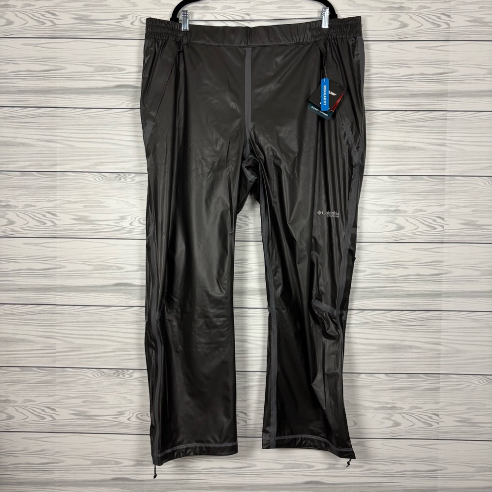 Columbia Titanium Women’s OutDry Extreme Black Wildwood Rain Pants NWT 2X - Picture 2 of 16